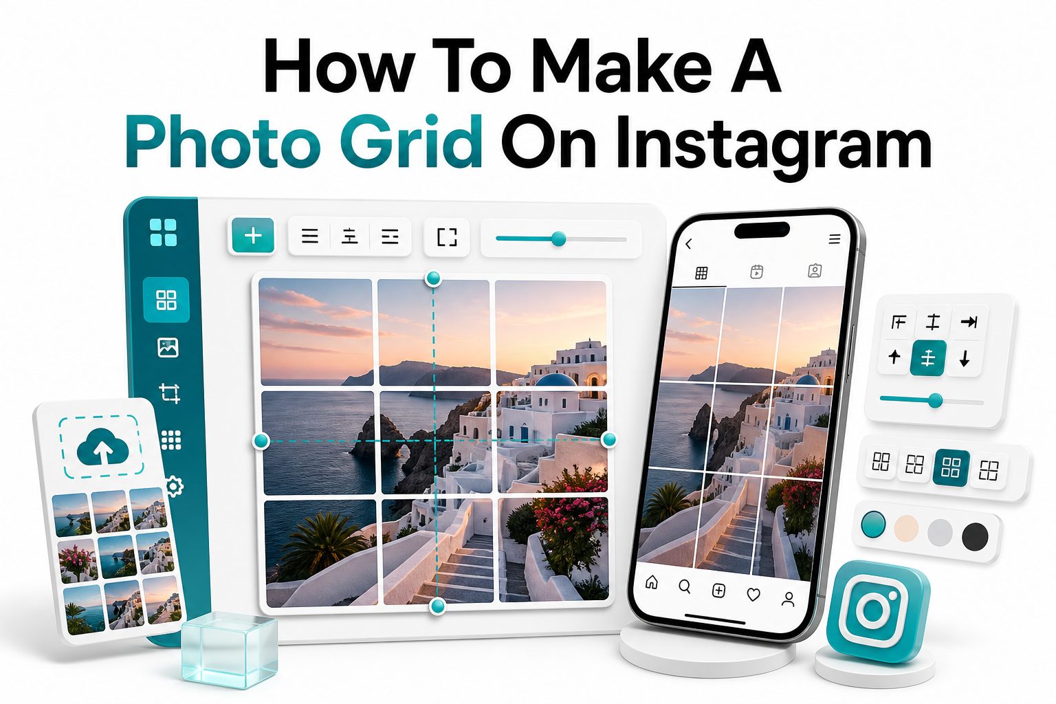 how-to-make-a-photo-grid-on-instagram-e1299 Instagram profile showing a cohesive photo grid layout